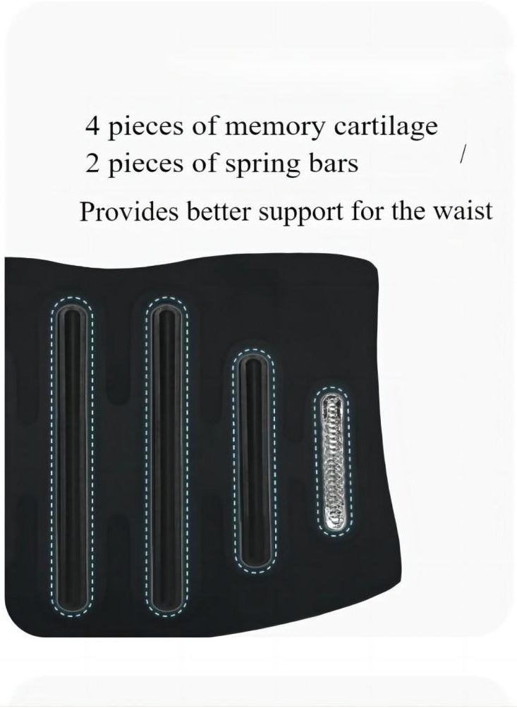 Generic Women's adjustable waist trainer, slimming waist belt with abdominal sauna bandage, waist slimming waist belt, slimming waist belt, slimming waist belt with adjustable belt, slimming waist belt corset waist trainer，Universal code, waist circumference (80-95cm)  - Image 2