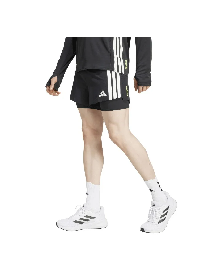 اديداس Adidas Adizero 2I1 M Black Running Shorts For Men XS