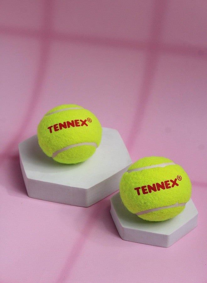 TENNEX Felt Cricket Tennis Ball Hard Yellow for Over Arm Cricket | Heavy Tennis | Standard Size Ball for Cricket Tournament and Practice (Pack of 12) - Image 3