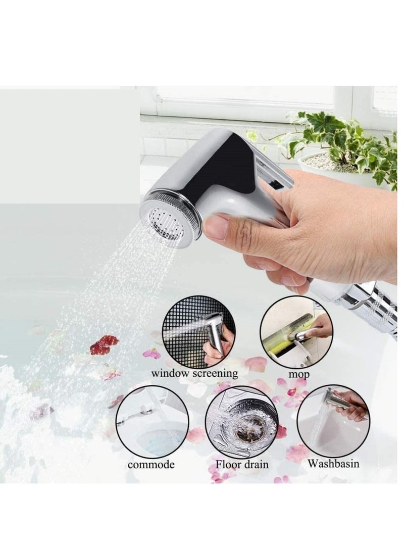 Toilet Sprayer Set Handheld Sprayer Kit Bathroom Hand Shower For Self Cleaning Shatter Set  - Image 1