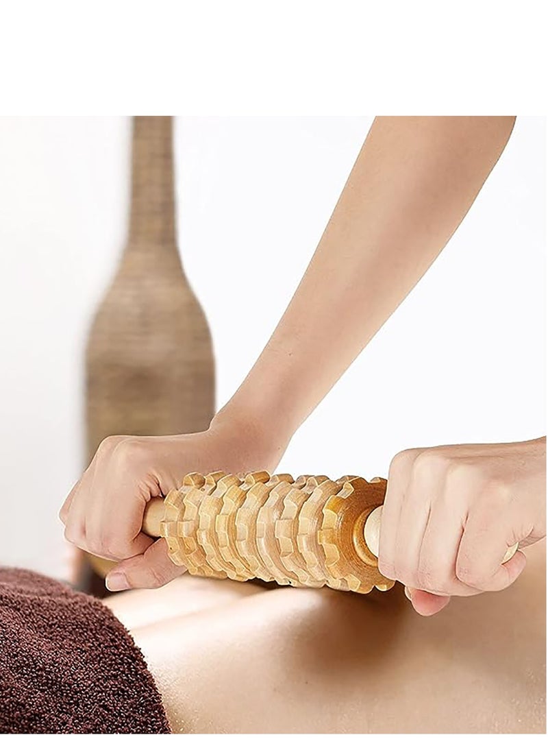 Loquat 3 Pieces Wood Therapy Massage Tools Maderoterapia Kit Lymphatic Drainage Tool Anti Cellulite Massager Maderoterapia Colombiana Body Muscle Pain Relief Fascia Massage Release Cellulite Sore Muscle - Image 4