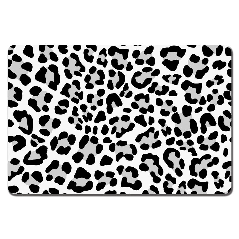 Rnivvi Dog Food Mat 16 x 24 Leopard Absorbent Dog Cat Bowl Mat for Food and Water Cute AntiSlip Rubber Pet Feeding Rug Protect Floors Puppy Placemat for Feeding Watering Supplies Leopard - Image 2