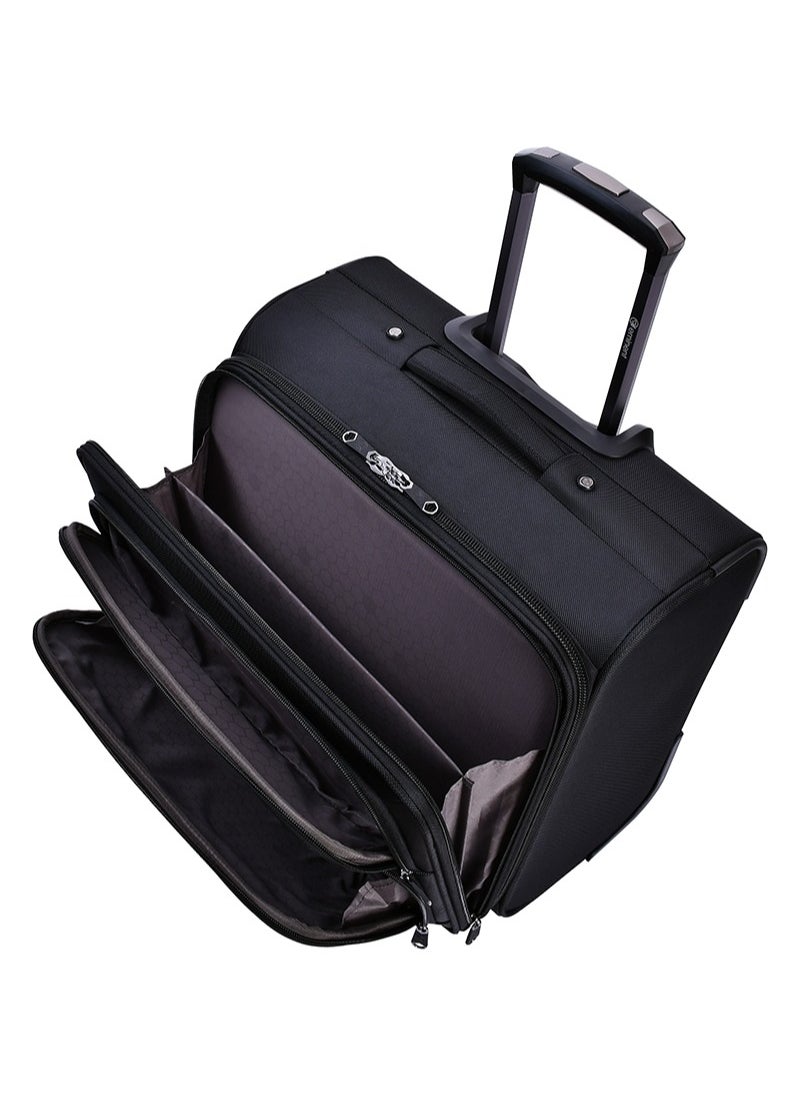 eminent - Premium Rolling Laptop Bag TSA Friendly Opening 2 Wheeled Pilot Case Trolley with RFID Pockets V021 Black - Image 1