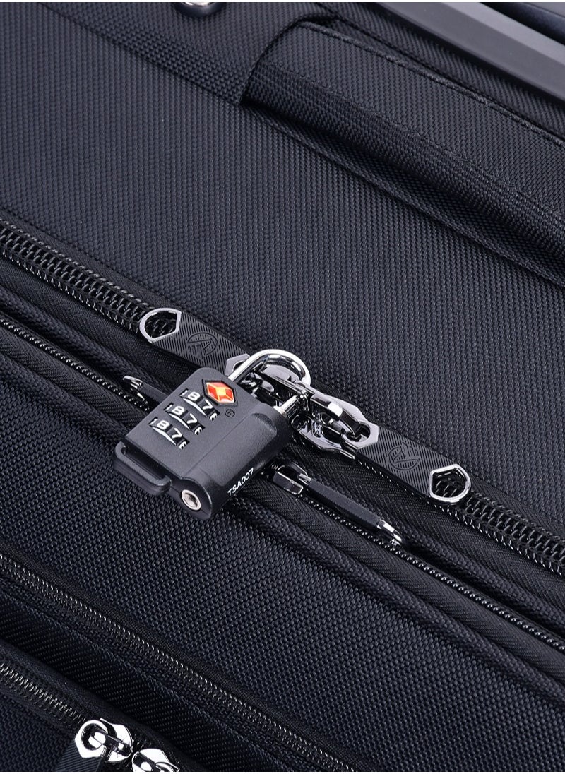 eminent - Premium Rolling Laptop Bag TSA Friendly Opening 2 Wheeled Pilot Case Trolley with RFID Pockets V021 Black - Image 1
