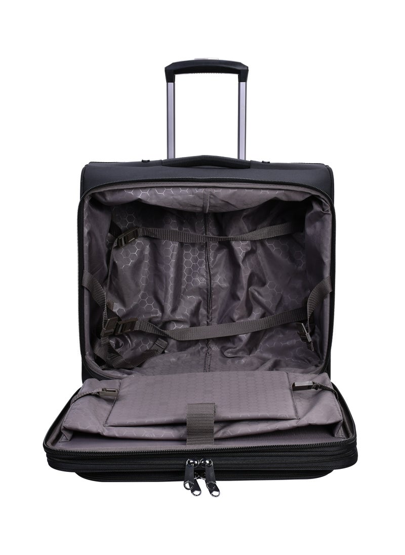 eminent - Premium Rolling Laptop Bag TSA Friendly Opening 2 Wheeled Pilot Case Trolley with RFID Pockets V021 Black - Image 1