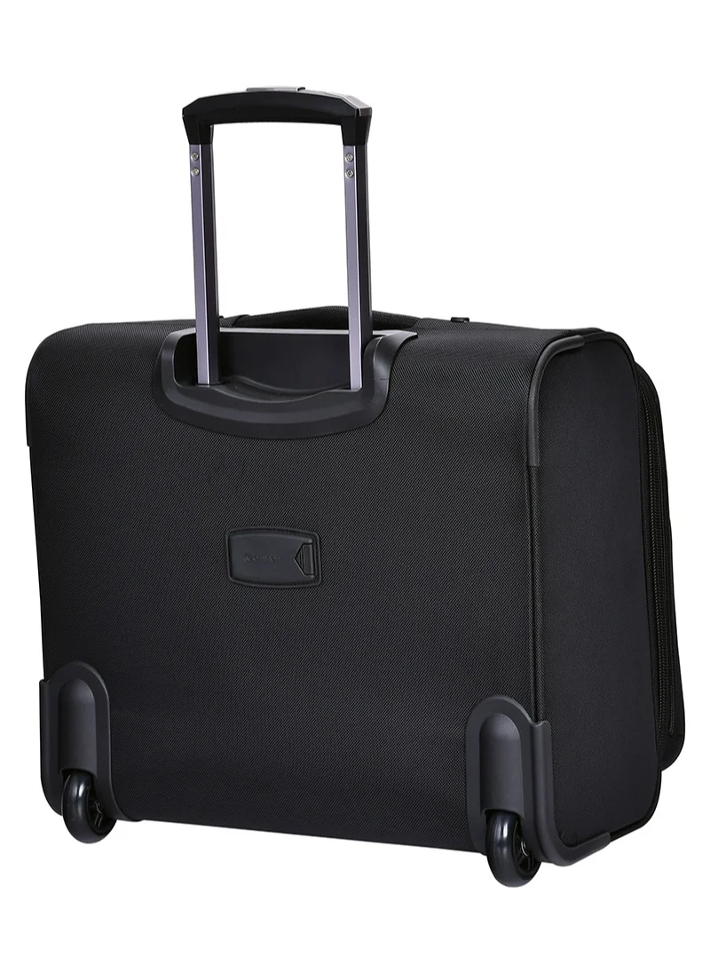 إيمينينت Premium Rolling Laptop Bag TSA Friendly Opening 2 Wheeled Pilot Case Trolley with RFID Pockets V021 Black