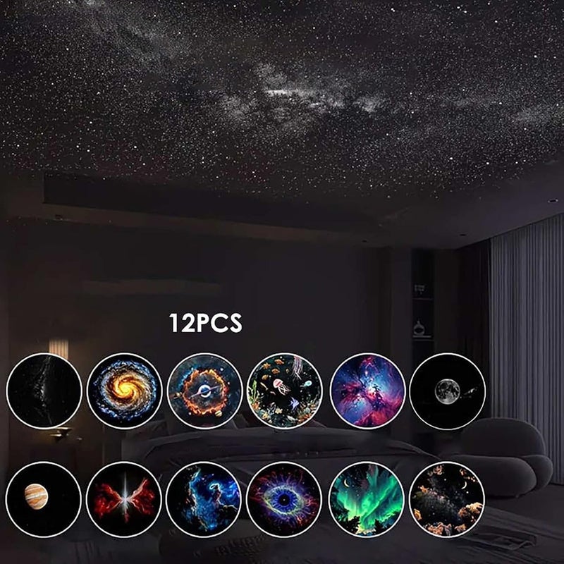 2-in-1 Galaxy Projector Night Light with Remote Control and Multiple Projection Films - Image 2