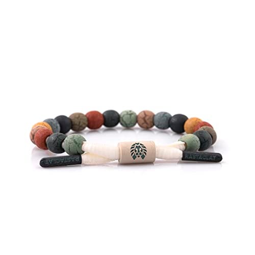 Rastaclat سوار راستاكلات الملون للرجال والنساء - سوار كرم المرقط متعدد الألوان | قابل للتعديل وقابل للتكديس ومصنوع يدويًا (متوسط/كبير) - Image 1