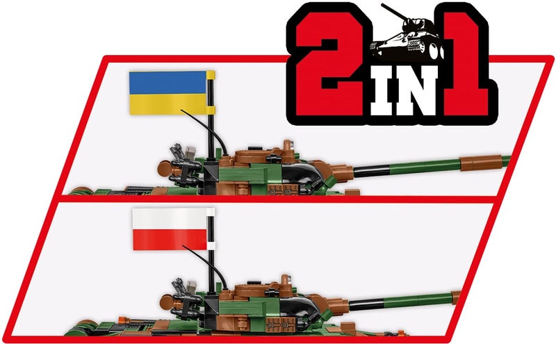 COBI Armed Forces T72 M1R PLUA Tank Building Set 724 Pieces - Image 3