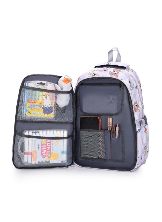 Labubu Children's Backpack Wholesale New Large Capacity Light Refrigerator Door Boys And Girls Backpack Elementary School Schoolbag 47*31*22CM - Image 4