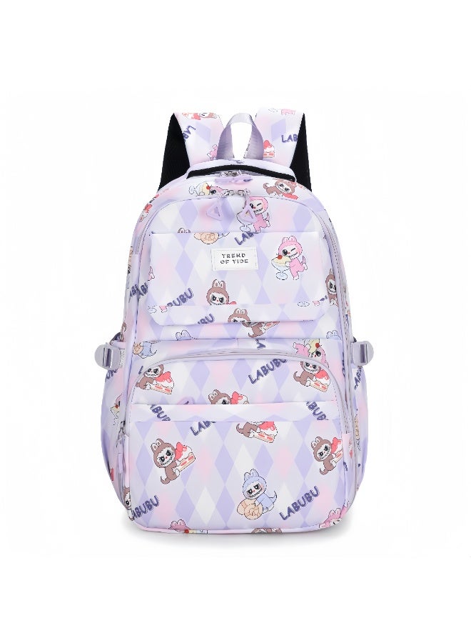 Labubu Children's Backpack Wholesale New Large Capacity Light Refrigerator Door Boys And Girls Backpack Elementary School Schoolbag 47*31*22CM - Image 1