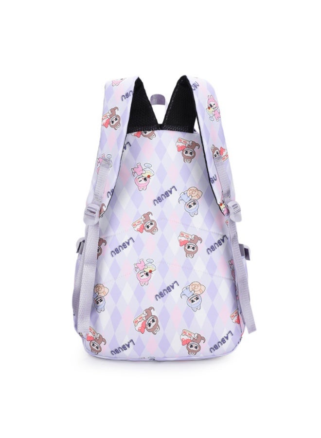Labubu Children's Backpack Wholesale New Large Capacity Light Refrigerator Door Boys And Girls Backpack Elementary School Schoolbag 47*31*22CM - Image 5