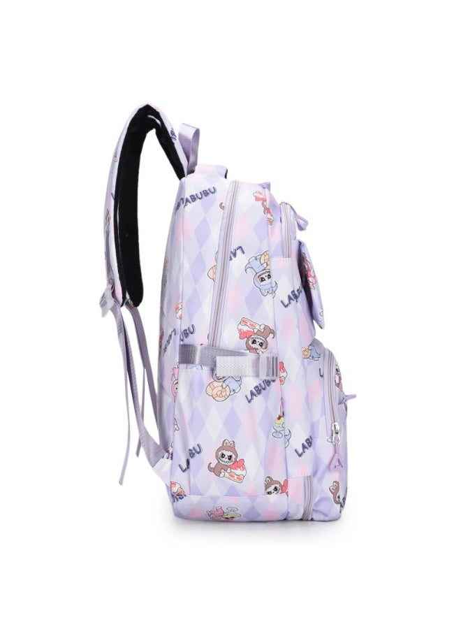 Labubu Children's Backpack Wholesale New Large Capacity Light Refrigerator Door Boys And Girls Backpack Elementary School Schoolbag 47*31*22CM - Image 3
