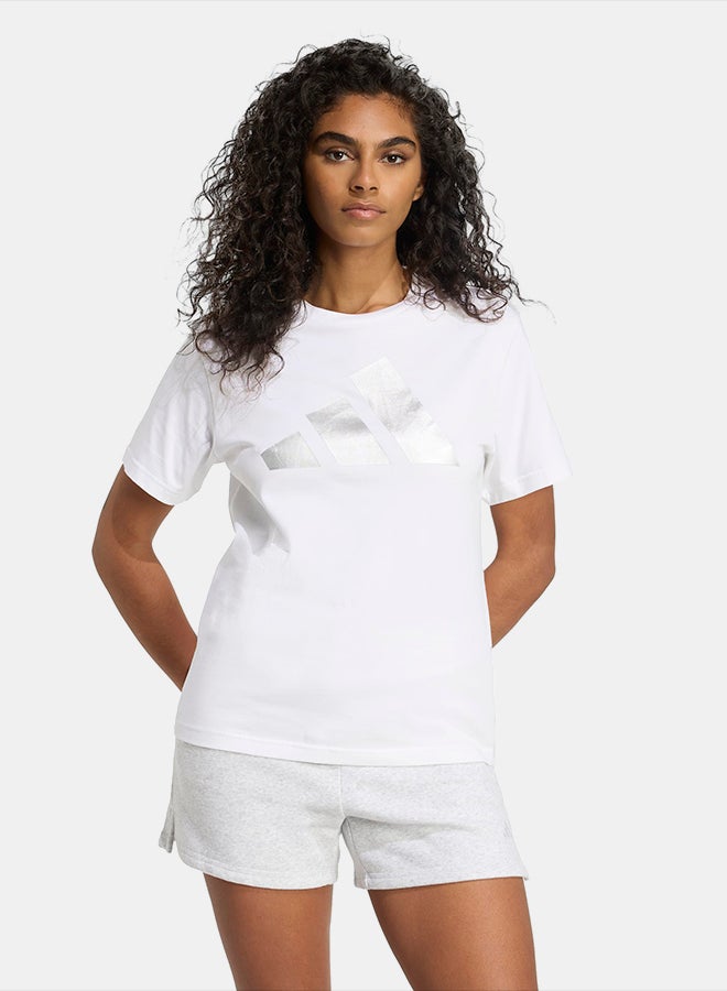 Adidas Holiday Metallic Graphic T-Shirt - Image 1