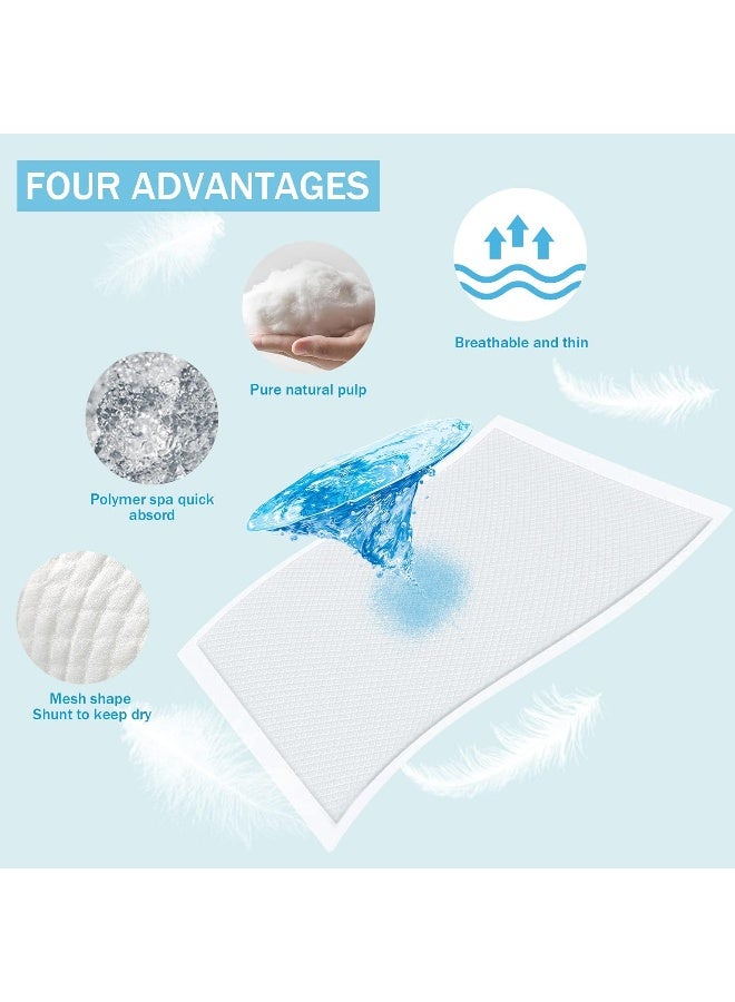 Sundee Baby Disposable Changing Pad, 100 Pack Soft Non-Woven Fabric Breathable Waterproof Underpads, Portable Leak-Proof Mattress Protector, Incontinence Bed Pads - Image 5
