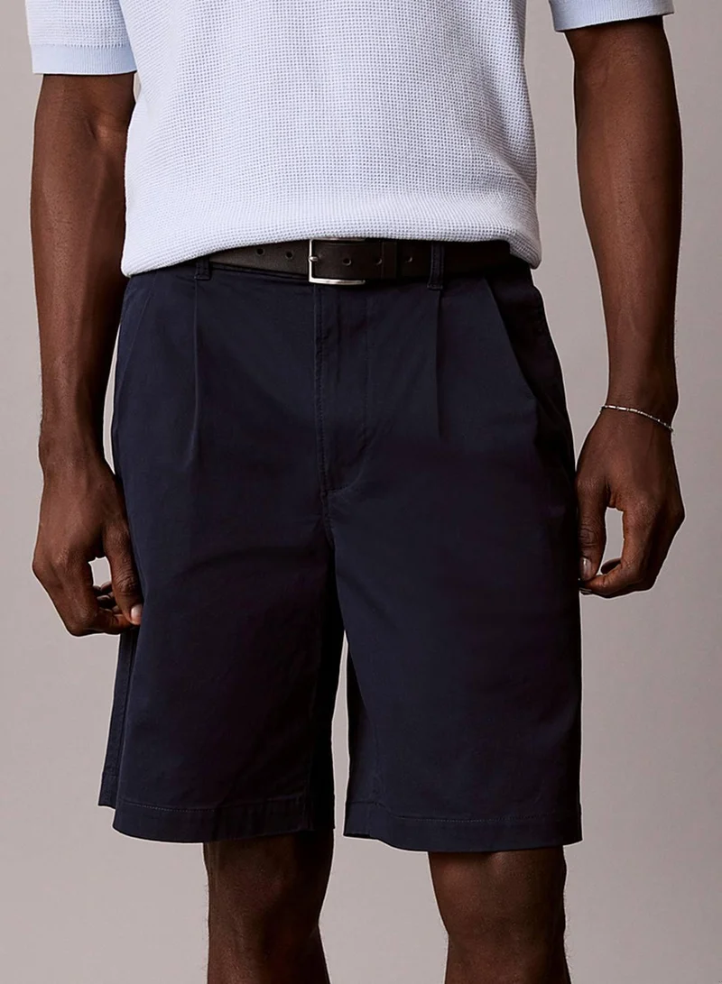 Calvin Klein Jeans Dark Sapphire Cotton Twill Chino Shorts for Men | Best Price UAE