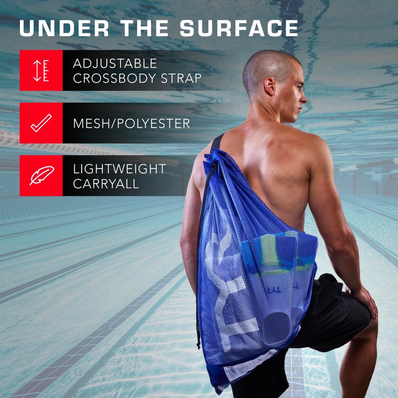 TYR Alliance Mesh Equipment Bag â€“ Swim Gear Backpack for Pool, Gym & Training - Image 3