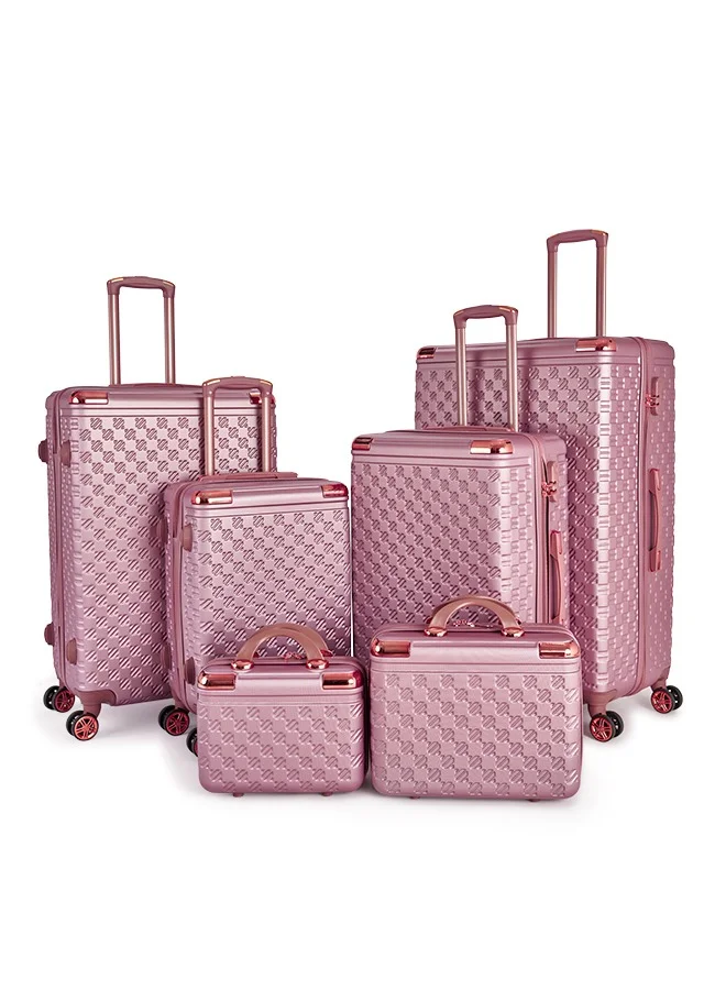 LIMRA A travel bag set consisting of 6 luggage bags Rosegold color, size 32"/28"/24"/20"/15"/12 inches
