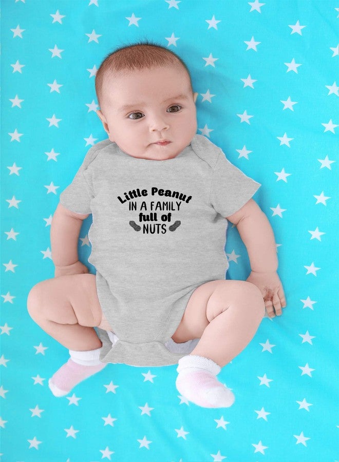 CBTwear Little Peanut Baby Bodysuit - Adorable Boy Girl Romper Clothing Funny Cute Infant Outfit Unisex (6 Months, Heather Grey) - Image 4