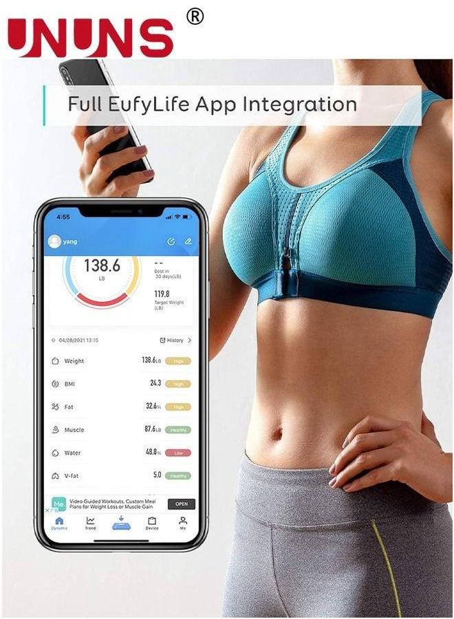 UNUNS Electronic Weight Scale,Wireless Intelligent Digital Tempered Glass Body Fat Scale,Body Composition Analyzer With Smartphone Application And Bluetooth Synchronous Scale - Image 4