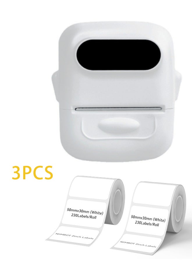 Marklife Label Maker+Thermal Label Paper, Sticker Label Maker, Thermal Printer for Tag, 220 Labels/Roll Labeling Tape (50×30mm White) - Image 1