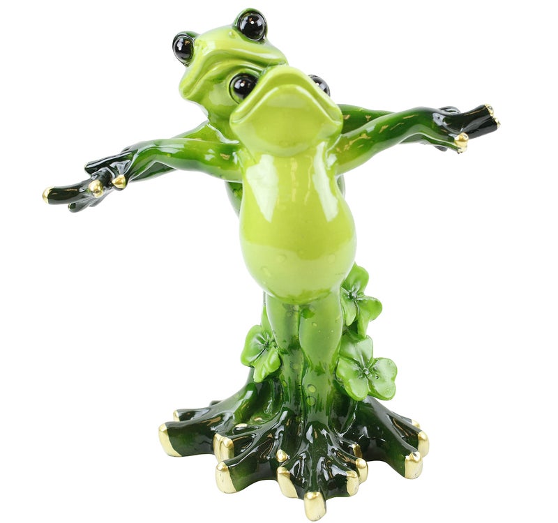 usamjtable usamjtable Novelty Funny Frog Figurine Titanic Frog Jack and Rose Style Romantic Relaxing Statue Home Decor