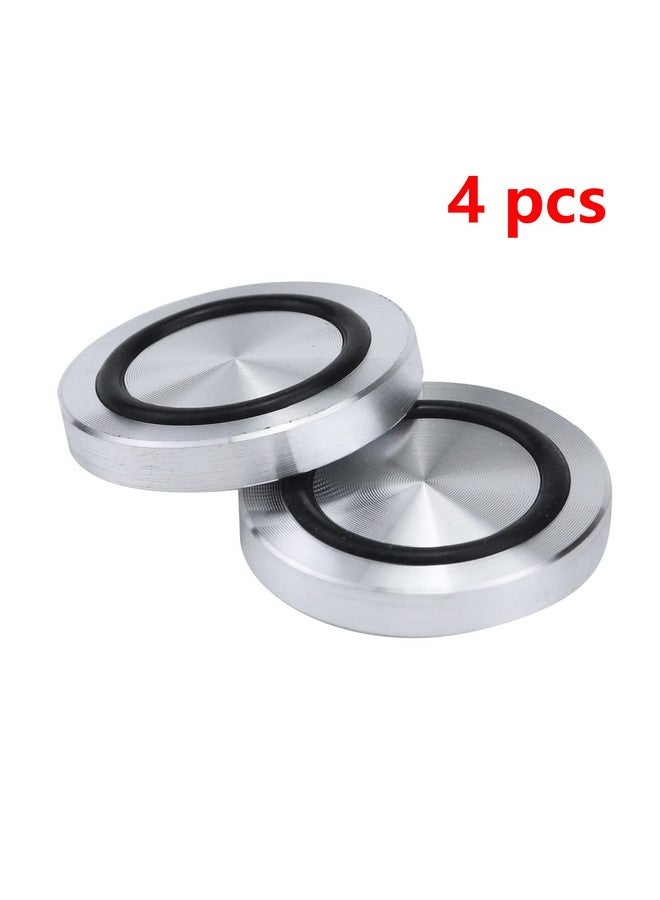 Antrader Antrader M8 Thread 40mm Diameter 7mm Thick Aluminum Circle Disc Glass Top Adapter for Glass Table Tea Tables with Anti-Slip Rubber Ring, 4 Pack  - Image 3