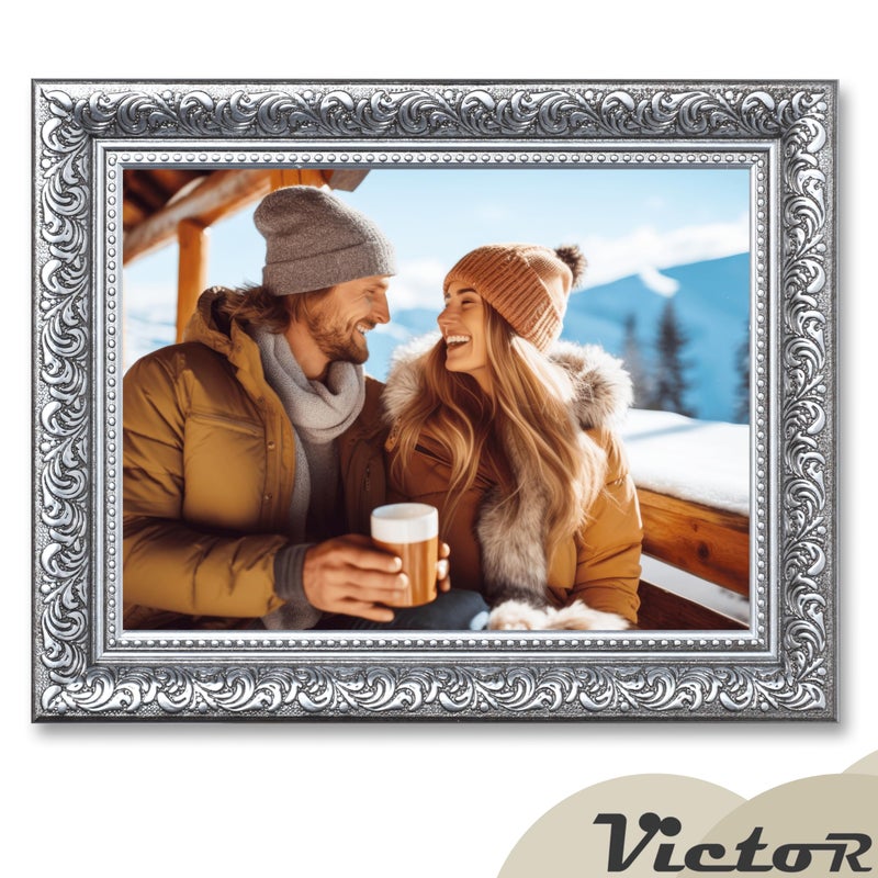 فيكتور Victor 6x8 إطار الصورة Rubens Black Silver - إطارات الصور 6x8 - مع زجاج أكريليك مقاوم للزواج - إطارات عتيقة - إطار أسود 6 من 8 - Image 5