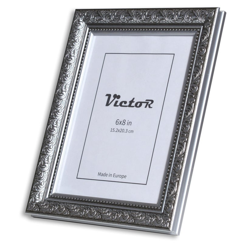 فيكتور Victor 6x8 إطار الصورة Rubens Black Silver - إطارات الصور 6x8 - مع زجاج أكريليك مقاوم للزواج - إطارات عتيقة - إطار أسود 6 من 8 - Image 2