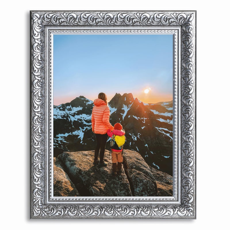 فيكتور Victor 6x8 إطار الصورة Rubens Black Silver - إطارات الصور 6x8 - مع زجاج أكريليك مقاوم للزواج - إطارات عتيقة - إطار أسود 6 من 8 - Image 4