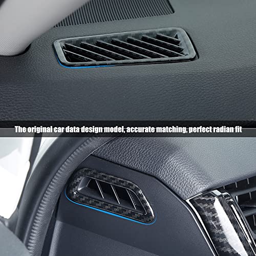 YOFAMO for Toyota RAV4 ABS Carbon Fiber Grain Air Vent Outlet Trim Dash Board Front & Upper Air Condition Cover for Toyota RAV4 2019 2020 2021 2022 Interior Accessories(4PCS) - Image 5