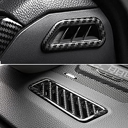 YOFAMO for Toyota RAV4 ABS Carbon Fiber Grain Air Vent Outlet Trim Dash Board Front & Upper Air Condition Cover for Toyota RAV4 2019 2020 2021 2022 Interior Accessories(4PCS) - Image 2