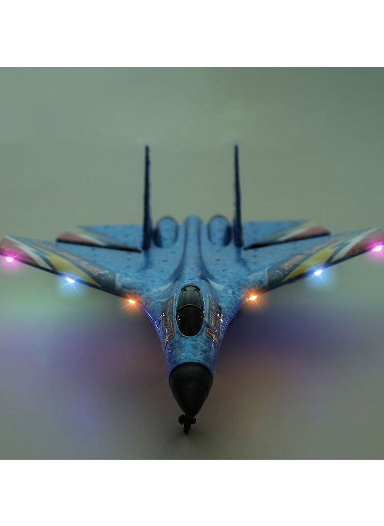 AROAQ RC Foam Aircraft Remote Control Airplane Foam Toys for Children SU27 Blue  - Image 2