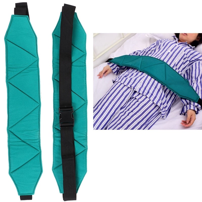 Adjustable Safety Belt 2-Inch Wide Cotton Foam Pad Breathable Bed Safety Harness - Adjustable Buckle Design Wheelchair Seat Belt for Elderly Fall Prevention - Image 4