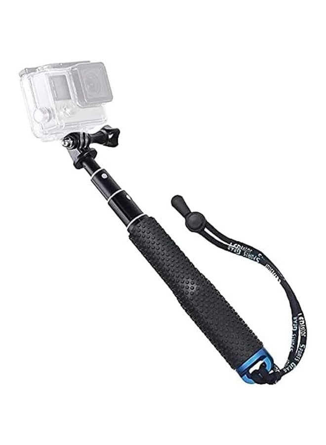 Selfie Stick 19” Waterproof Hand Grip Adjustable Extension Monopod Pole Compatible With GoPro Hero 9 8 7 6 5 4 3+ 3 2 1 Session - Image 1