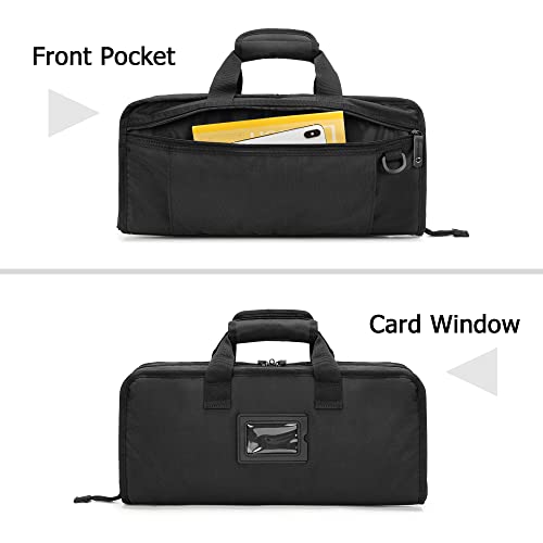 samdew Chef Knife Bag with Lockhole & 17 + 6 Slots, Chef Bag for Knife Storage, Travel Knife Roll for Professional Chefs, Knife Carrying Case Knife Carrier for Kitchen Utensils, Bag Only - Image 5