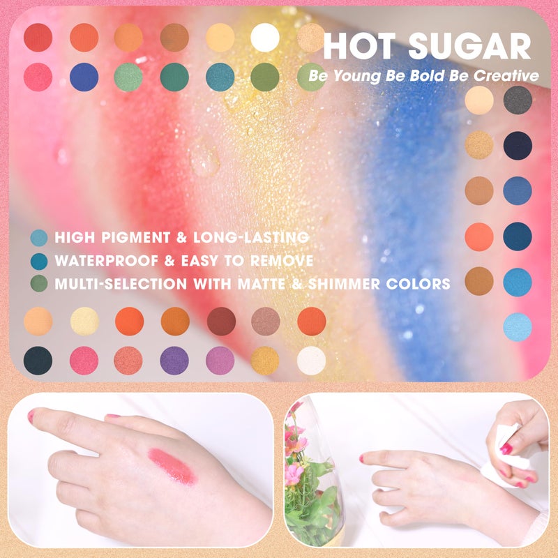 Hot Sugar Teen Makeup Kit for Girls 13-15, Kids Makeup Kit, Makeup Gift Set for Birthday Parties Makeovers & Christmas (Pink) - Image 4