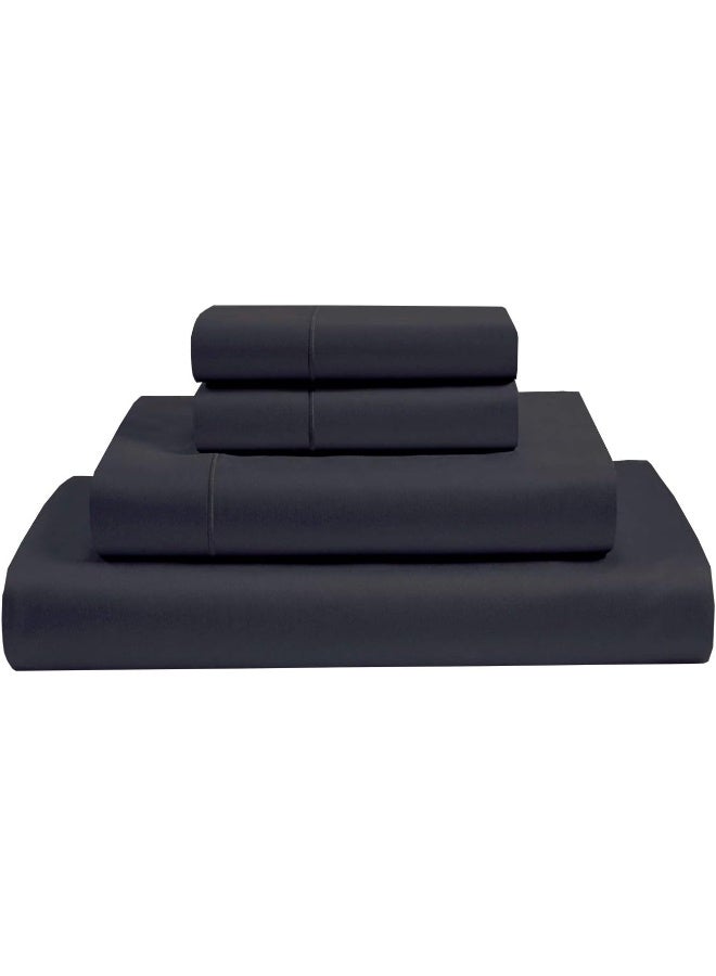 MyGiza Sheets Top Split King Sets for Adjustable Bed-Sleep Number Split Top King-King 34" Top Split King -4 Pcs Set Split Top King 100% Giza Egyptian Cotton Upto15-18" Deep (Dark Grey)  - Image 2