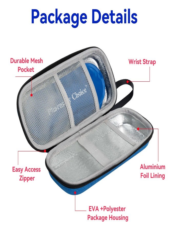 Pharmacy Choice Insulin Pen Cooler Travel Case with 2 x 90g TSA Approved Ice Packs, Diabetic Medication Insulated Cooling Bag for Insulin Pens and Diabetic Supplies Storage, Compact for Daily Life and Trips, Gray - Image 4