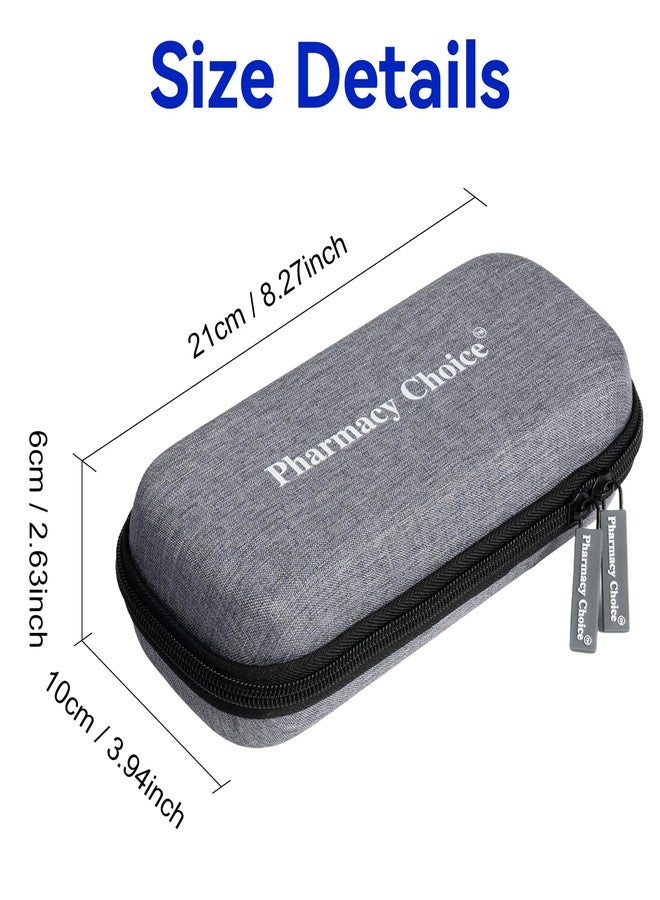 Pharmacy Choice Insulin Pen Cooler Travel Case with 2 x 90g TSA Approved Ice Packs, Diabetic Medication Insulated Cooling Bag for Insulin Pens and Diabetic Supplies Storage, Compact for Daily Life and Trips, Gray - Image 5