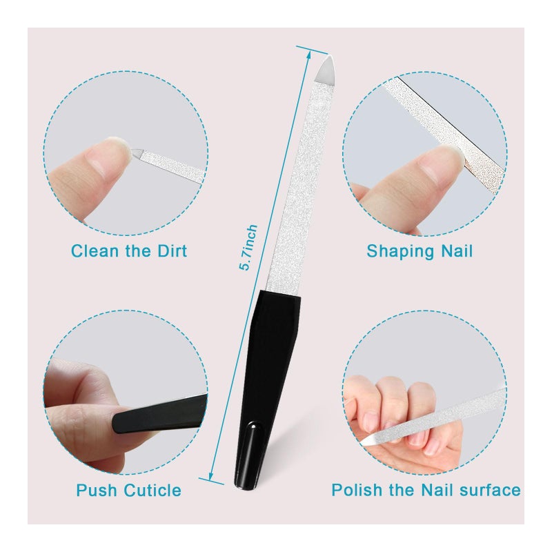 Pingispower Nail Files and Buffers (10 Pack), Professional Durable Reusable Nail Buffer Block for Natural Nails, 600/3000 Fine Grit Double Sided Washable Nail Supplies Kit for Women Home Salon &Travel - Image 4