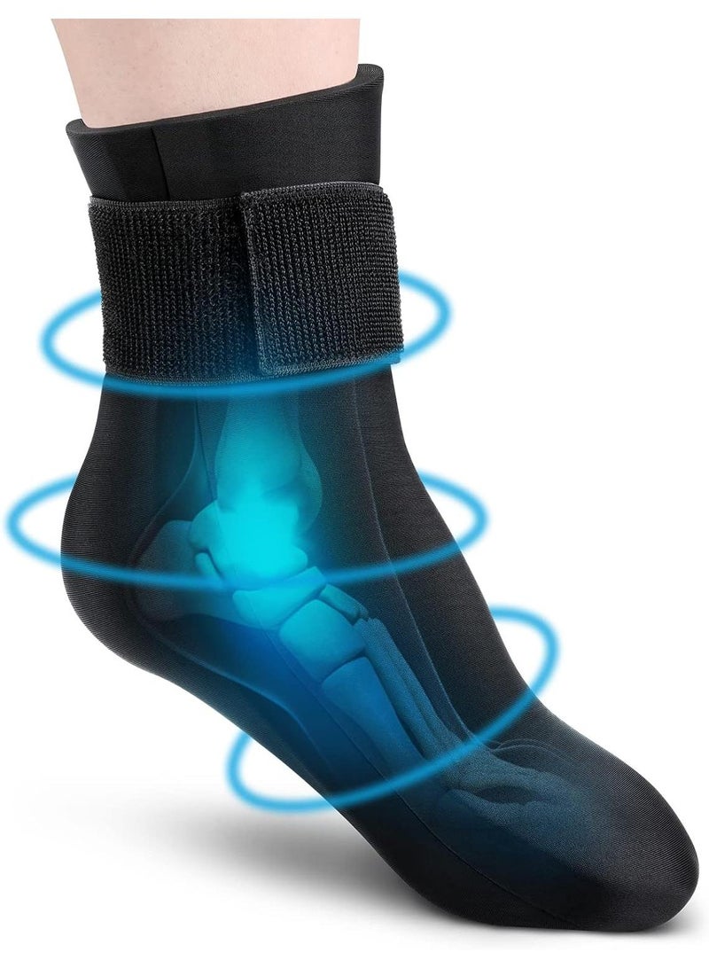 Bluejw 1pcs Ankle Ice Pack Wrap Flexible Ankle Ice Pack for Injuries Reusable Gel, Cold Pack for Ankle Pain Relief Hot Cold Therapy Ankle Cold Wrap for Sprains, Achilles, Tendonitis and Swelling - Image 1