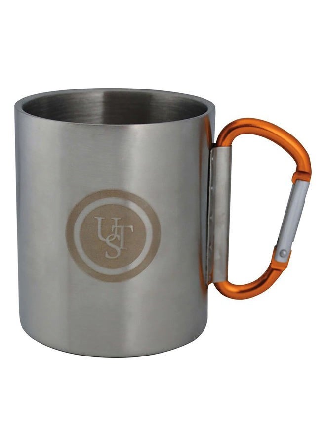 ust KLIPP Biner Mug 1.0 with 9 Fl Oz Capacity, Carabiner Handle and Stainless Steel Construction for Hiking, Camping, Backpacking, Travel and Outdoor Survival, Single, One Size - Image 1
