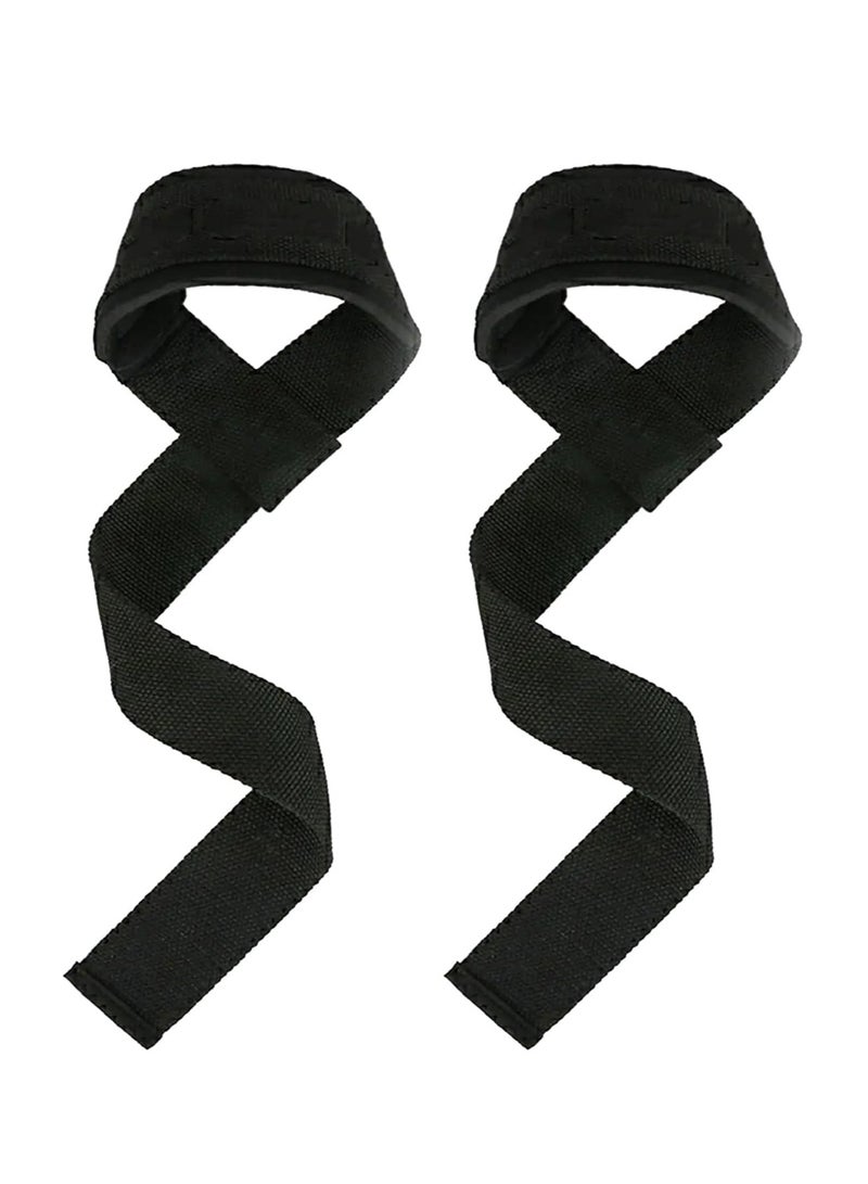 Lifting Straps Strength Training, Professional Pull Aids for Heavy Weights, Straps for Weightlifting, Lifting Straps Gym Deadlift, Lifting Pulling Straps, Strength Training, Women & Men, Black - Image 2