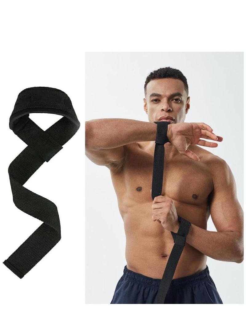 Lifting Straps Strength Training, Professional Pull Aids for Heavy Weights, Straps for Weightlifting, Lifting Straps Gym Deadlift, Lifting Pulling Straps, Strength Training, Women & Men, Black - Image 1