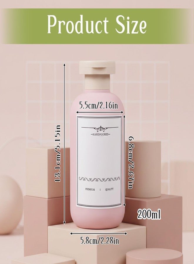 Xosjska Empty Plastic Squeeze Bottles with Flip Cap, 3Pcs Travel Liquid Container Shampoo and Conditioner Travel Bottles, 6.8oz Leak Proof Travel Size Containers for Toiletries Creams, Conditioner - Image 2