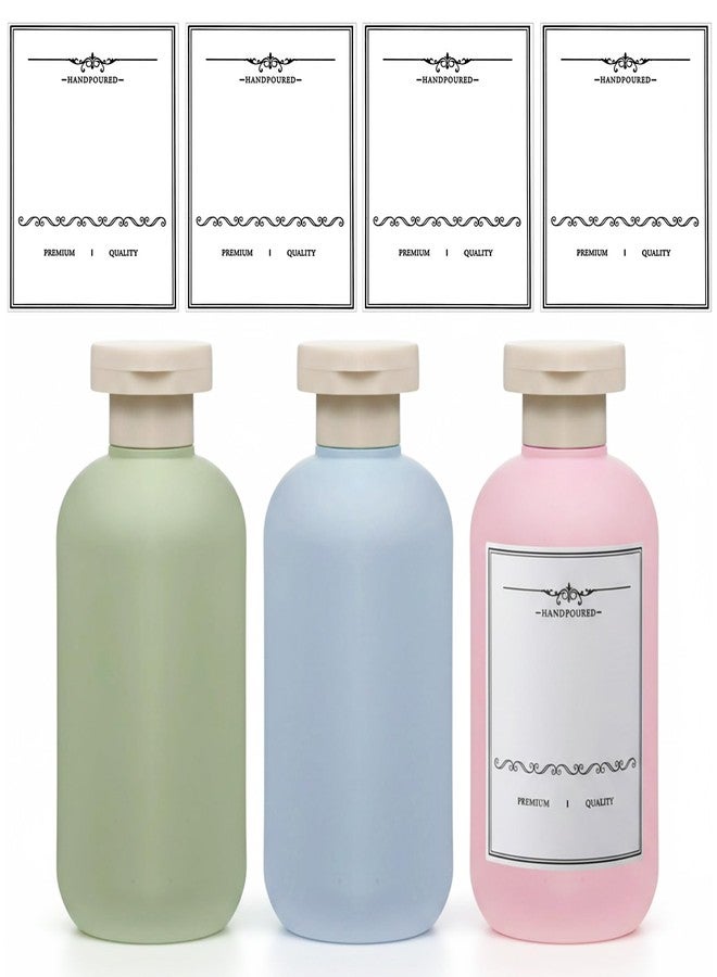 Xosjska Empty Plastic Squeeze Bottles with Flip Cap, 3Pcs Travel Liquid Container Shampoo and Conditioner Travel Bottles, 6.8oz Leak Proof Travel Size Containers for Toiletries Creams, Conditioner - Image 1