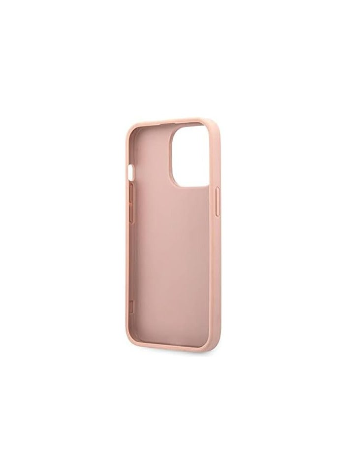 GUESS Guess Pu Saffiano Case With Big 4G Silver Logo For Iphone 13 Pro (6.1 Inches) - Pink - Image 5
