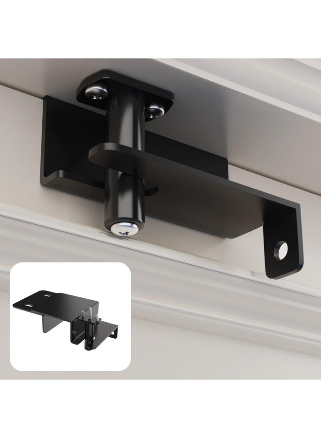 Laowu Adjustable Child Safety Door Top Lock｜Metal Child Proof Door Top Lock for Interior&Exterior&French Door｜Lock & Unlock from Either Sides｜for Childproofing｜Sliding Door Lock for Kids Safety｜Black - Image 1