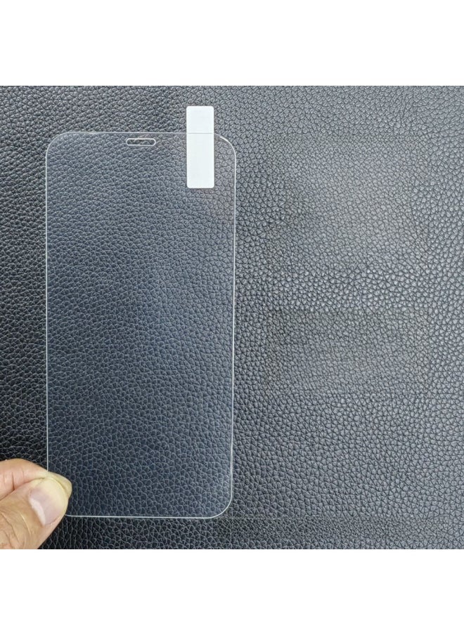 واقي شاشة كامل الشاشة كبير الحجم من الزجاج المقوى لهاتف iPhone 15 Pro Max وiPhone 14 و13 و11 Xr و6 Plus - اللون: شاشة غير كاملة عالية الجودة - الأبعاد: Apple 13/13pro / 14/ 16e
